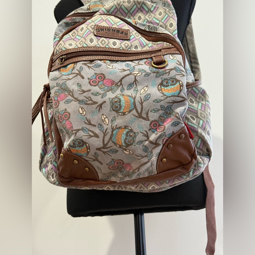 Unionbay Owl Patterned Multicolor Backpack For Wo… - image 4